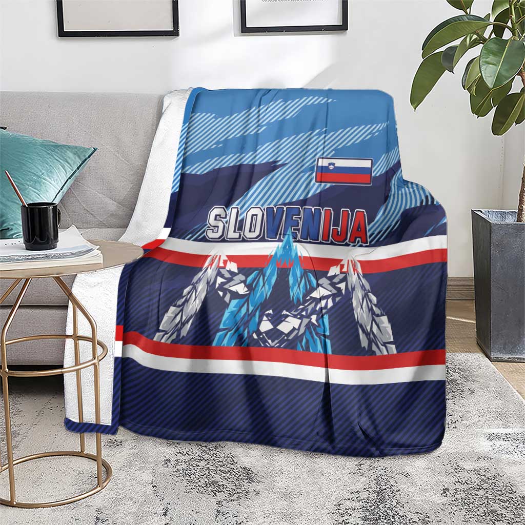 Slovenia Sport Fan Jersey Blanket Broken Ice Style Patterns - Wonder Print Shop