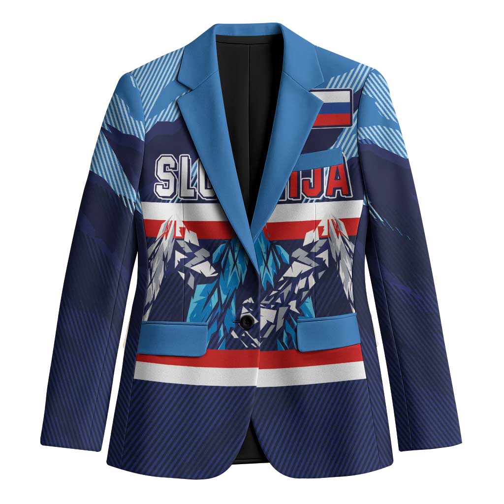 Custom Slovenia Sport Fan Jersey Blazer Broken Ice Style Patterns - Wonder Print Shop