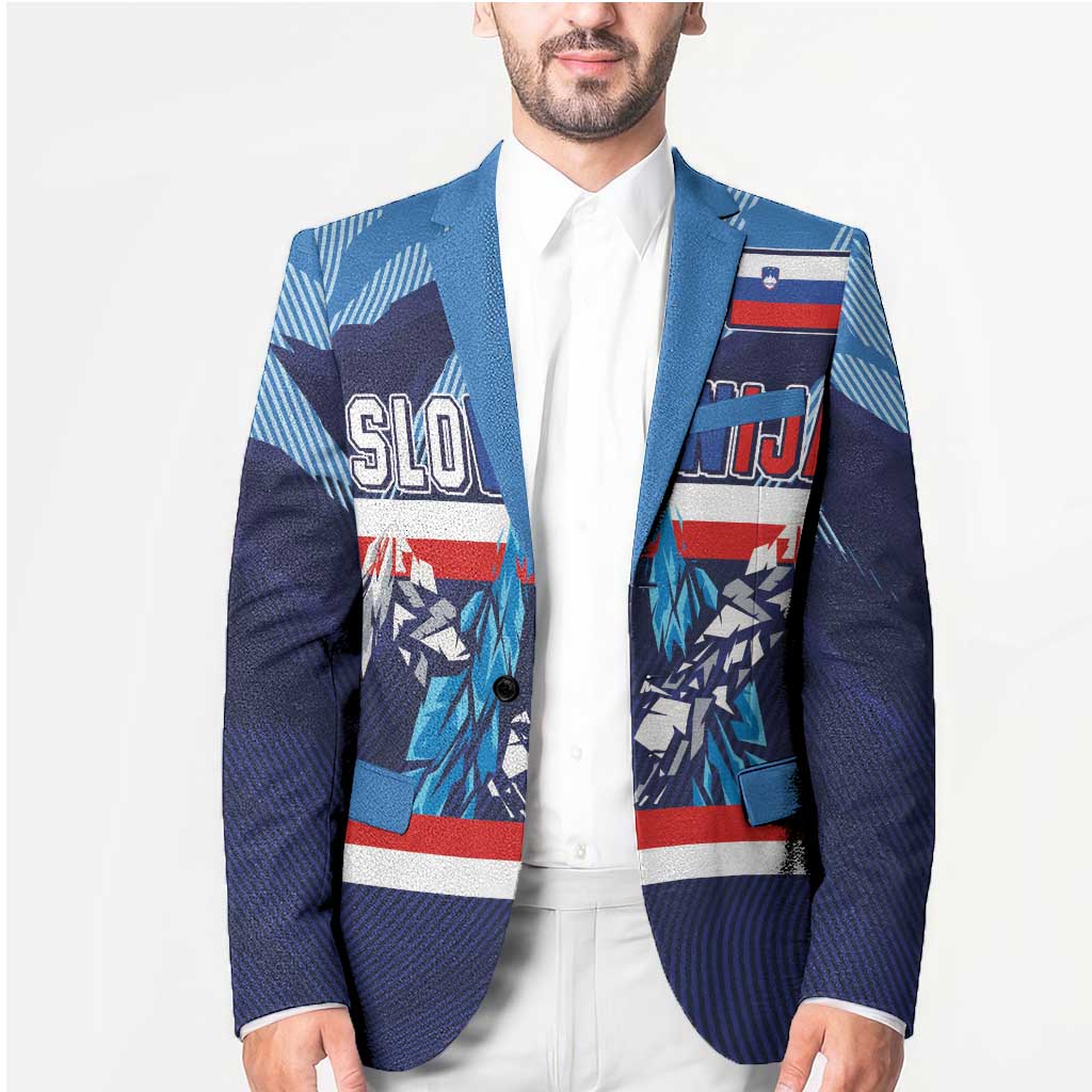 Custom Slovenia Sport Fan Jersey Blazer Broken Ice Style Patterns - Wonder Print Shop