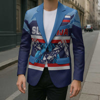 Custom Slovenia Sport Fan Jersey Blazer Broken Ice Style Patterns - Wonder Print Shop