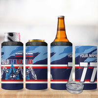 Custom Slovenia Sport Fan Jersey 4 in 1 Can Cooler Tumbler Broken Ice Style Patterns - Wonder Print Shop