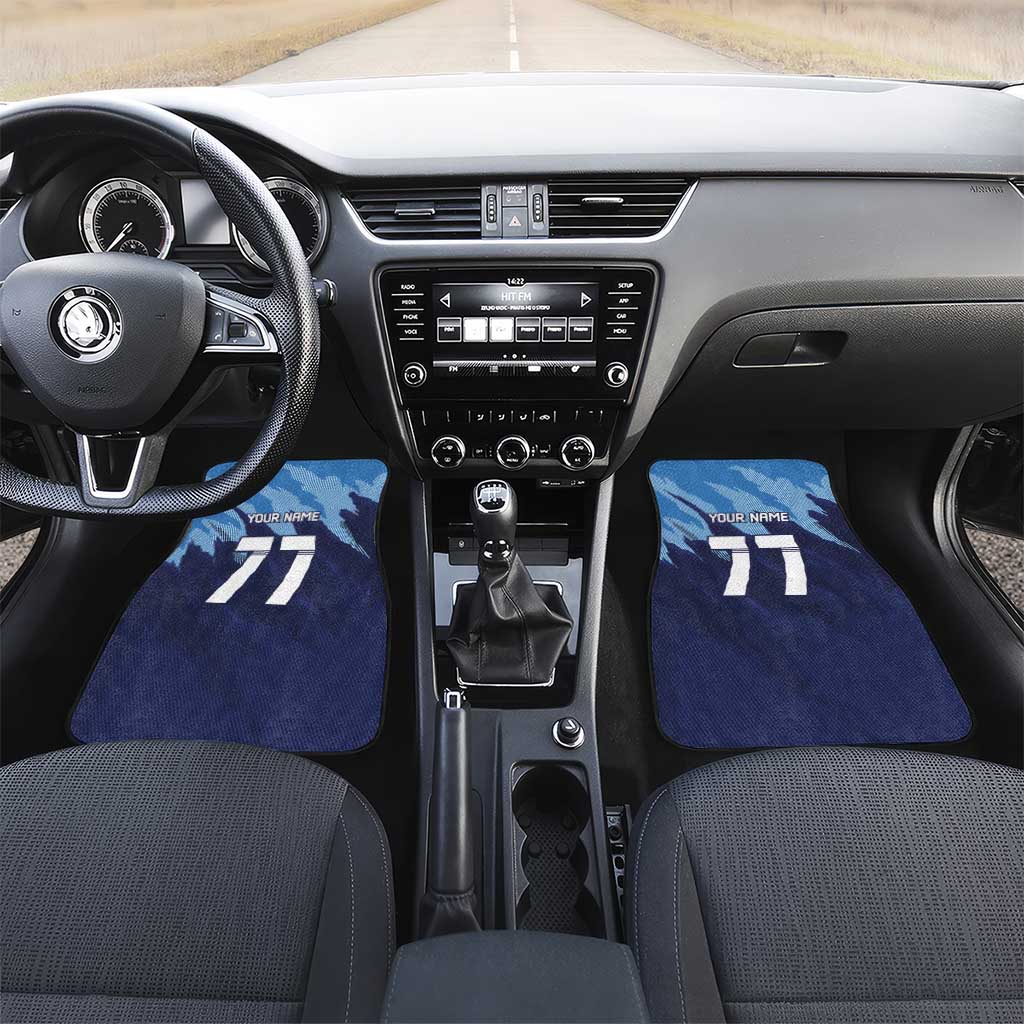 Slovenia Sport Fan Jersey Car Mats Broken Ice Style Patterns - Wonder Print Shop