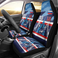 Slovenia Sport Fan Jersey Car Seat Cover Broken Ice Style Patterns - Wonder Print Shop