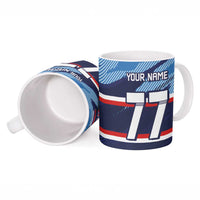 Custom Slovenia Sport Fan Jersey Ceramic Mug Broken Ice Style Patterns - Wonder Print Shop
