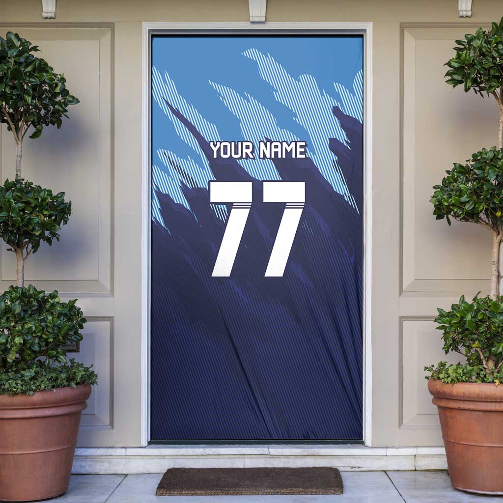 Slovenia Sport Fan Jersey Door Cover Broken Ice Style Patterns - Wonder Print Shop