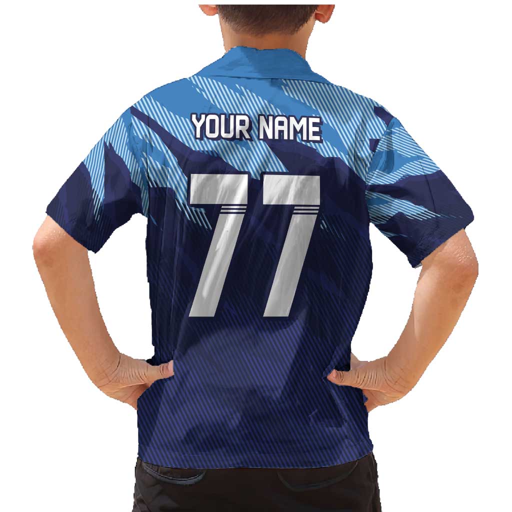 Custom Slovenia Sport Fan Jersey Family Matching Mermaid Dress and Hawaiian Shirt Broken Ice Style Patterns - Wonder Print Shop