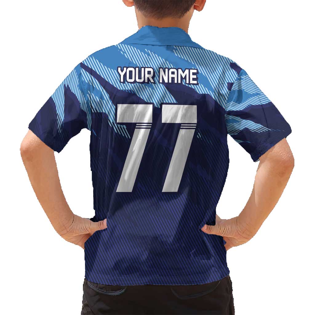 Custom Slovenia Sport Fan Jersey Family Matching Off Shoulder Short Dress and Hawaiian Shirt Broken Ice Style Patterns - Wonder Print Shop