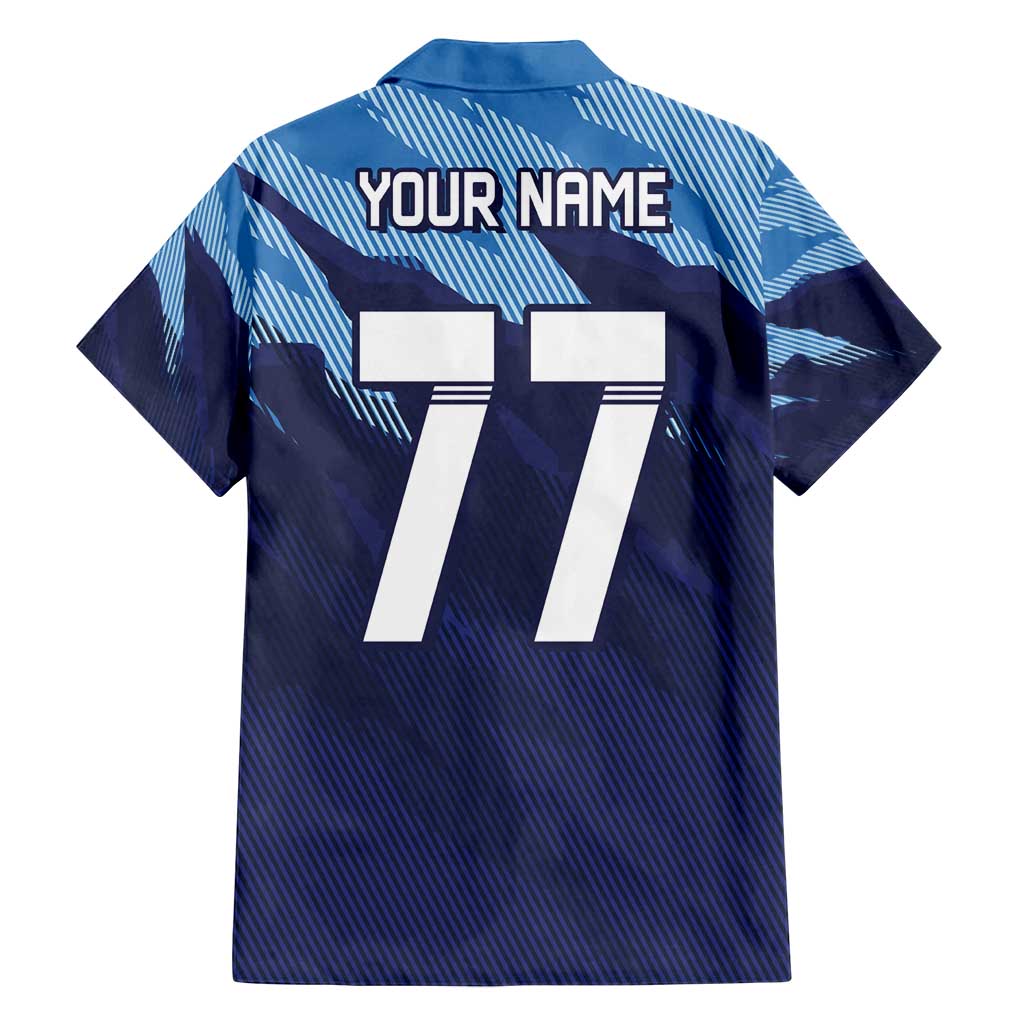 Custom Slovenia Sport Fan Jersey Family Matching Off Shoulder Short Dress and Hawaiian Shirt Broken Ice Style Patterns - Wonder Print Shop