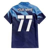 Custom Slovenia Sport Fan Jersey Family Matching Puletasi and Hawaiian Shirt Broken Ice Style Patterns - Wonder Print Shop