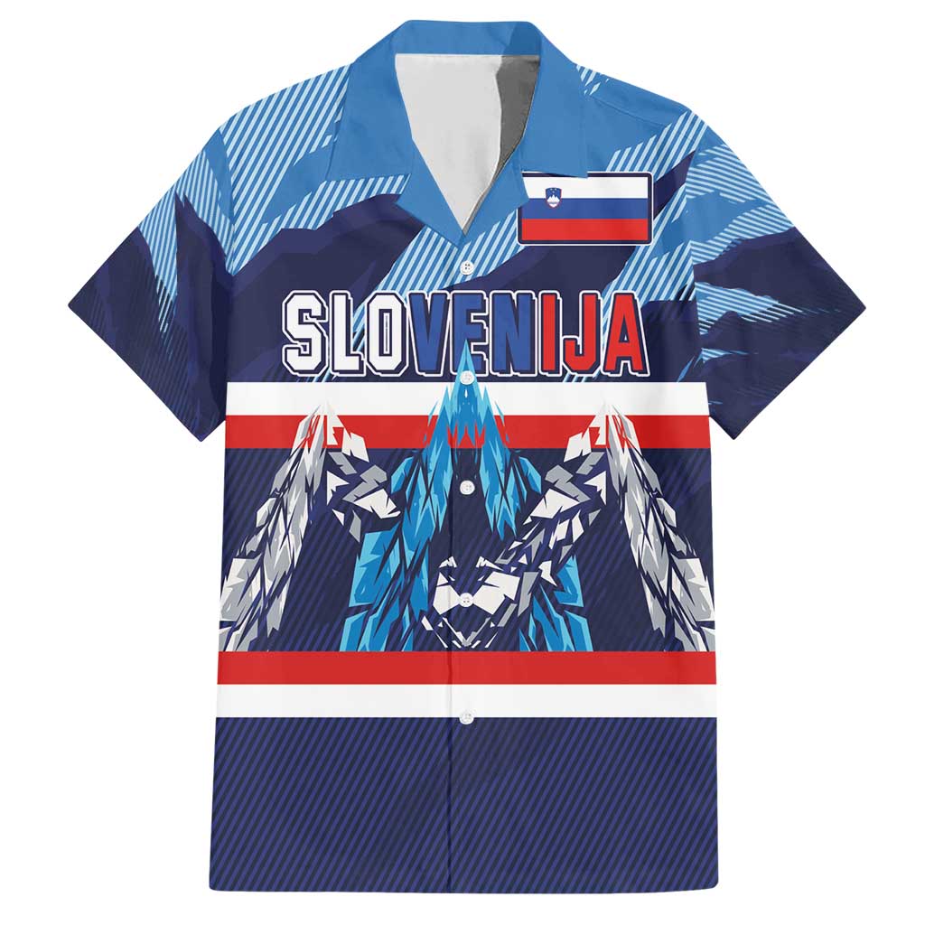 Custom Slovenia Sport Fan Jersey Family Matching Short Sleeve Bodycon Dress and Hawaiian Shirt Broken Ice Style Patterns - Wonder Print Shop