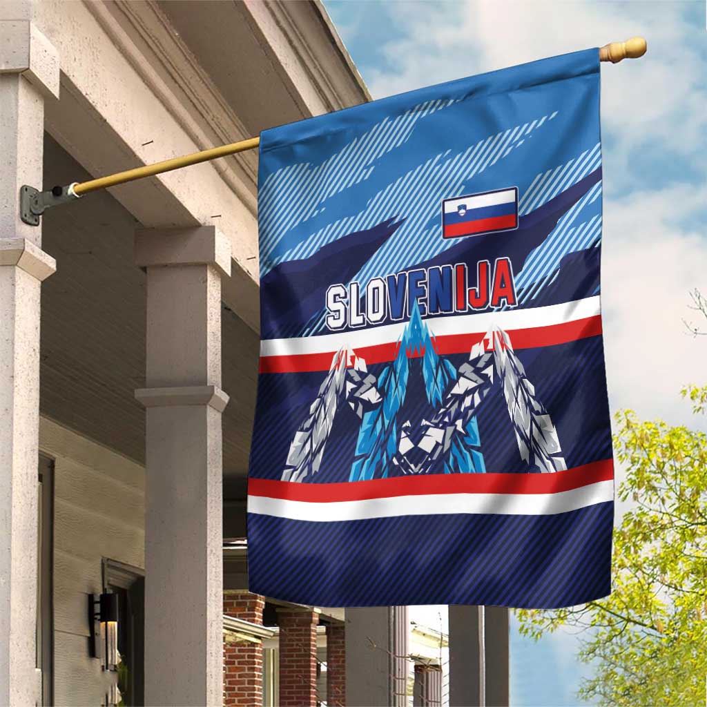 Slovenia Sport Fan Jersey Garden Flag Broken Ice Style Patterns - Wonder Print Shop