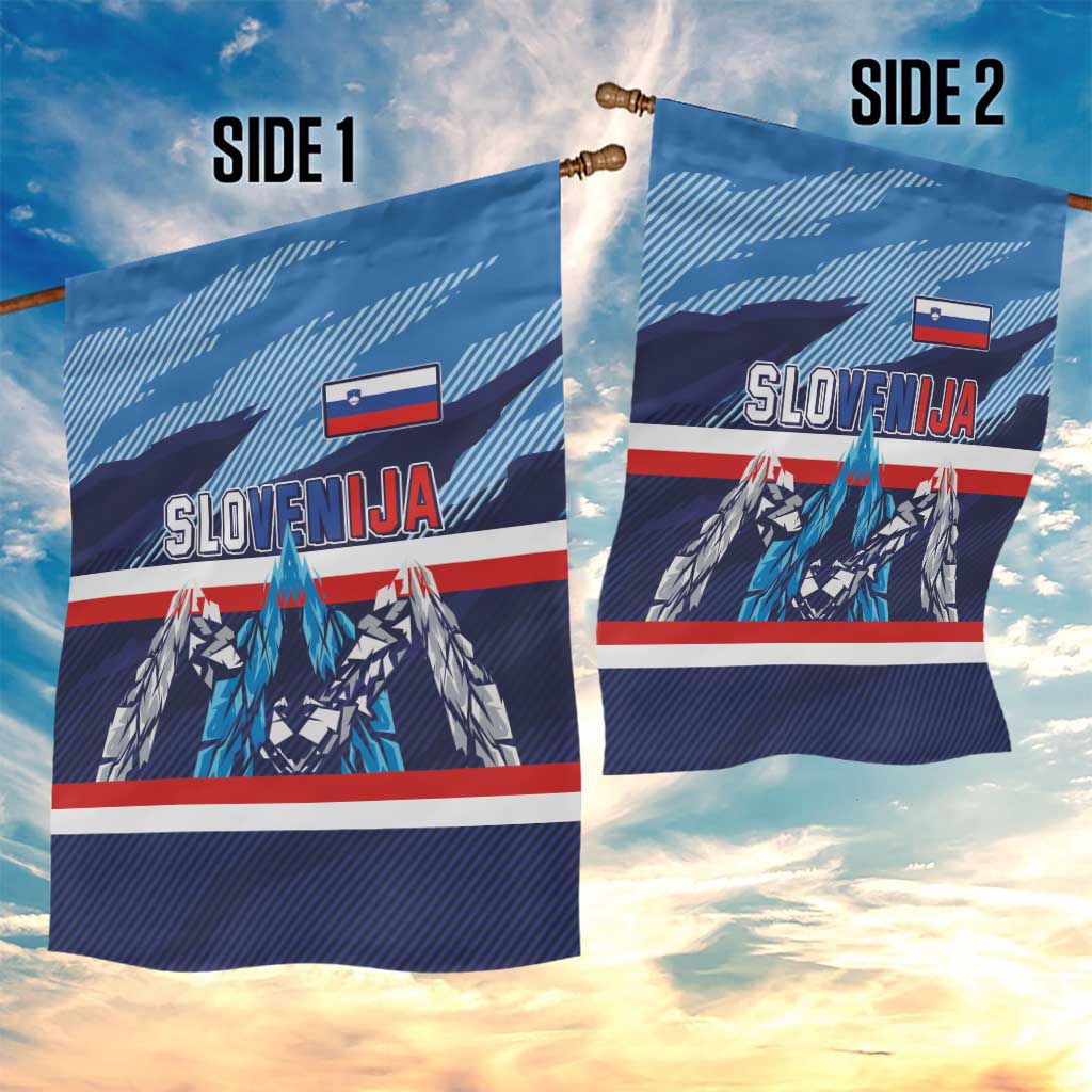 Slovenia Sport Fan Jersey Garden Flag Broken Ice Style Patterns - Wonder Print Shop