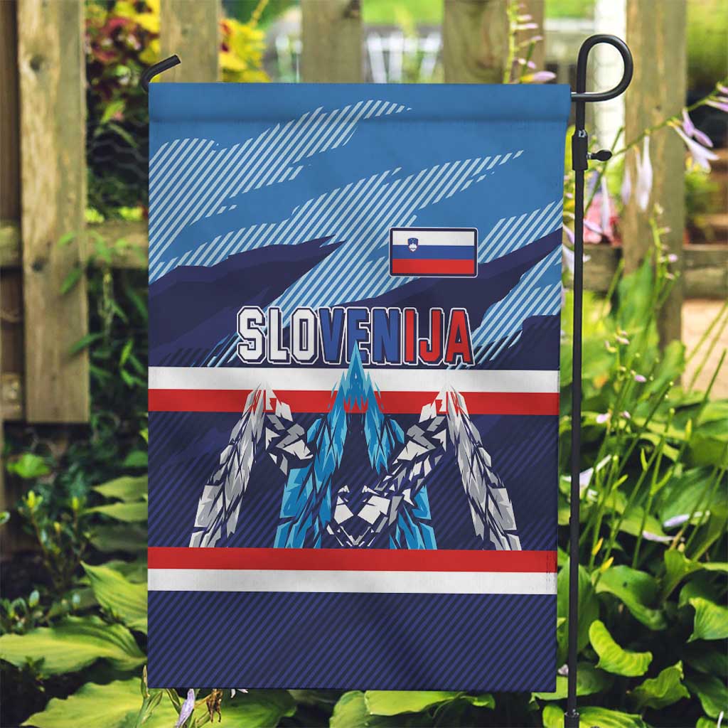 Slovenia Sport Fan Jersey Garden Flag Broken Ice Style Patterns - Wonder Print Shop