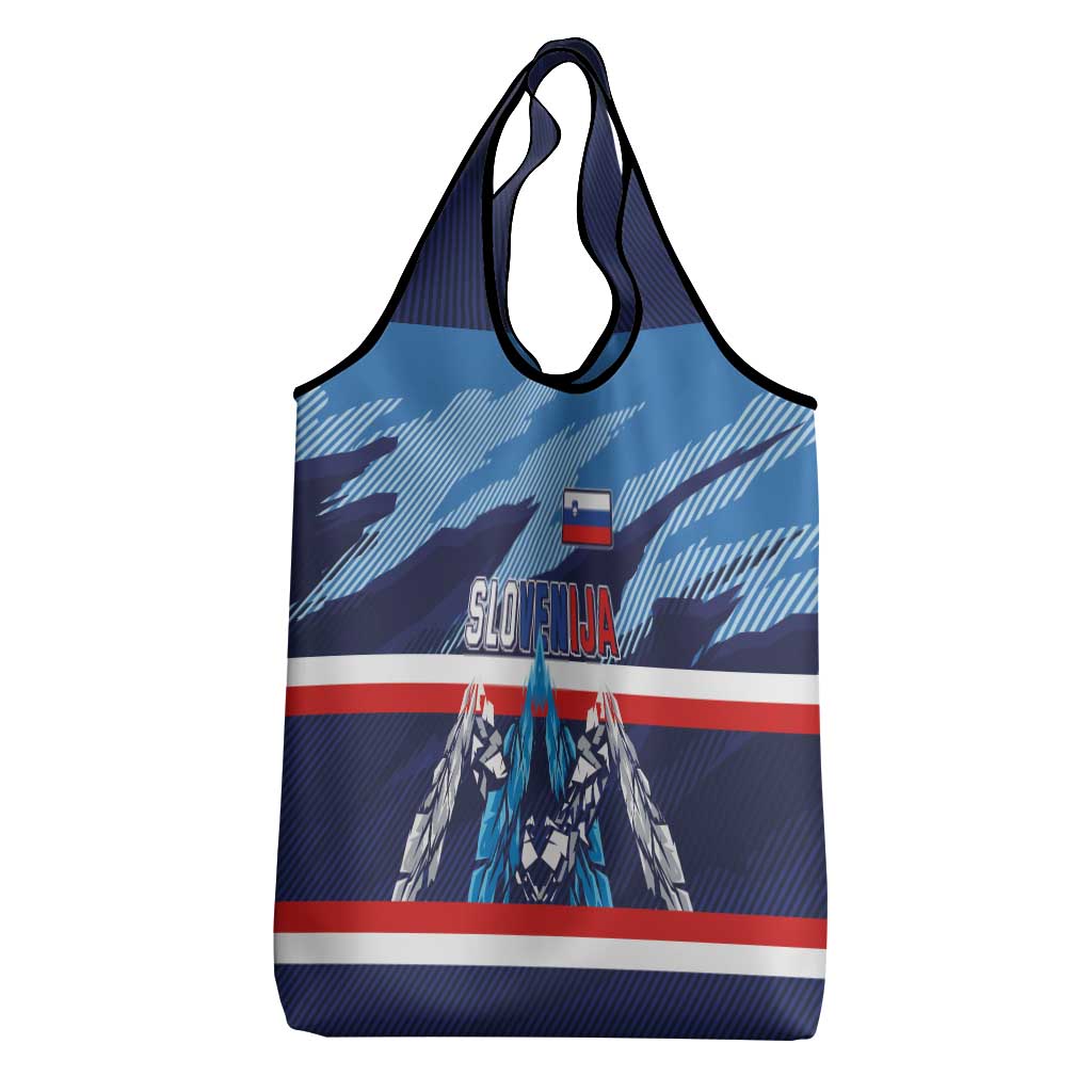 Slovenia Sport Fan Jersey Grocery Bag Broken Ice Style Patterns - Wonder Print Shop