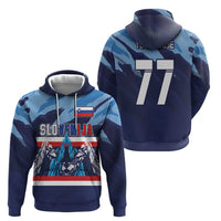 Custom Slovenia Sport Fan Jersey Hoodie Broken Ice Style Patterns - Wonder Print Shop