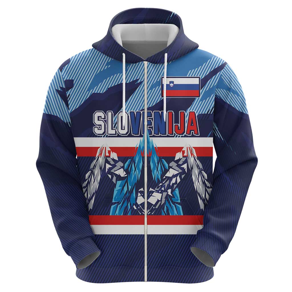Custom Slovenia Sport Fan Jersey Hoodie Broken Ice Style Patterns - Wonder Print Shop