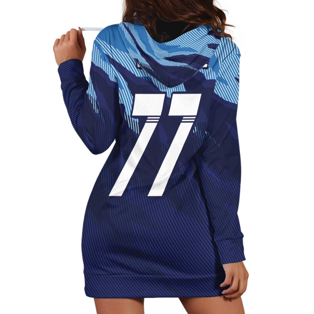 Custom Slovenia Sport Fan Jersey Hoodie Dress Broken Ice Style Patterns - Wonder Print Shop
