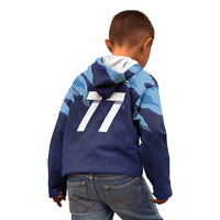 Custom Slovenia Sport Fan Jersey Kid Hoodie Broken Ice Style Patterns - Wonder Print Shop