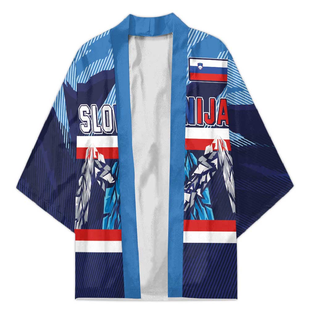 Custom Slovenia Sport Fan Jersey Kimono Broken Ice Style Patterns - Wonder Print Shop