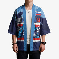 Custom Slovenia Sport Fan Jersey Kimono Broken Ice Style Patterns - Wonder Print Shop