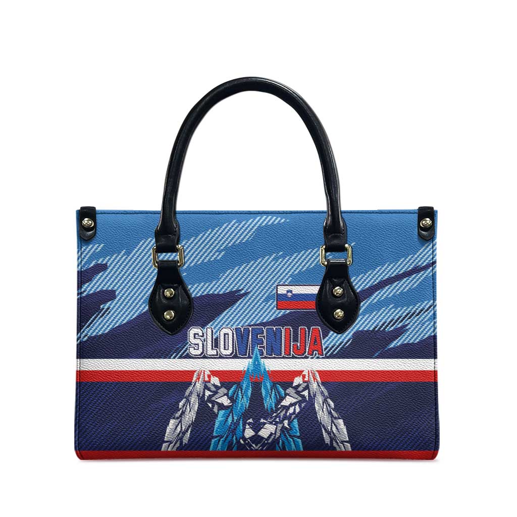 Slovenia Sport Fan Jersey Leather Bag Broken Ice Style Patterns - Wonder Print Shop