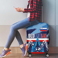 Slovenia Sport Fan Jersey Luggage Cover Broken Ice Style Patterns - Wonder Print Shop