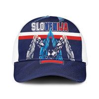 Slovenia Sport Fan Jersey Mesh Trucker Cap Broken Ice Style Patterns - Wonder Print Shop