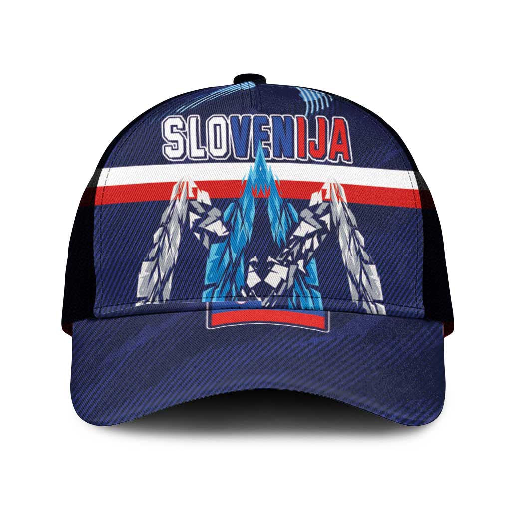 Slovenia Sport Fan Jersey Mesh Trucker Cap Broken Ice Style Patterns - Wonder Print Shop