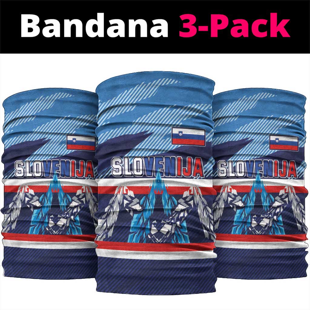Slovenia Sport Fan Jersey Neck Gaiter Broken Ice Style Patterns LT03
