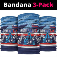 Slovenia Sport Fan Jersey Neck Gaiter Broken Ice Style Patterns LT03