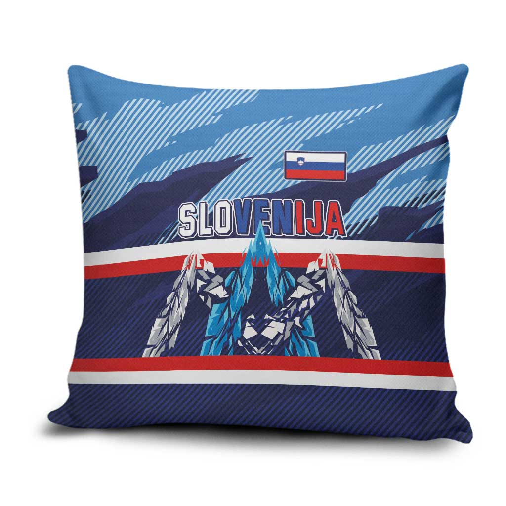 Slovenia Sport Fan Jersey Pillow Cover Broken Ice Style Patterns - Wonder Print Shop