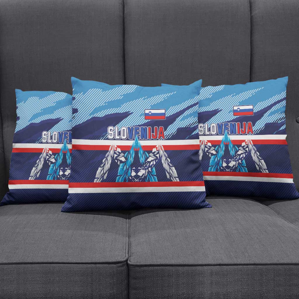 Slovenia Sport Fan Jersey Pillow Cover Broken Ice Style Patterns - Wonder Print Shop