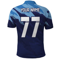 Custom Slovenia Sport Fan Jersey Polo Shirt Broken Ice Style Patterns - Wonder Print Shop