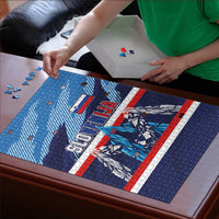 Slovenia Sport Fan Jersey Puzzle Broken Ice Style Patterns - Wonder Print Shop