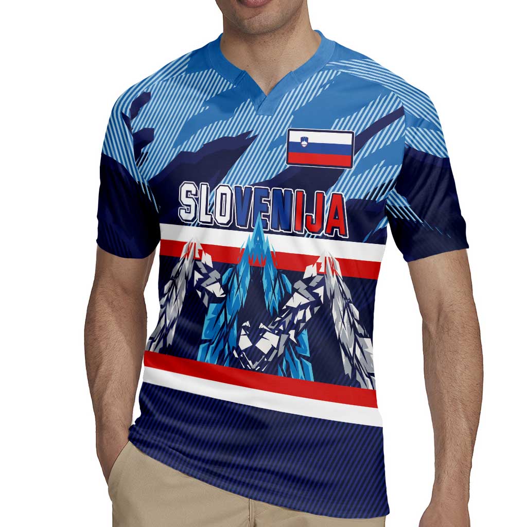 Custom Slovenia Sport Fan Jersey Rugby Jersey Broken Ice Style Patterns - Wonder Print Shop