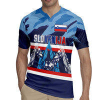 Custom Slovenia Sport Fan Jersey Rugby Jersey Broken Ice Style Patterns - Wonder Print Shop