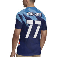 Custom Slovenia Sport Fan Jersey Rugby Jersey Broken Ice Style Patterns - Wonder Print Shop