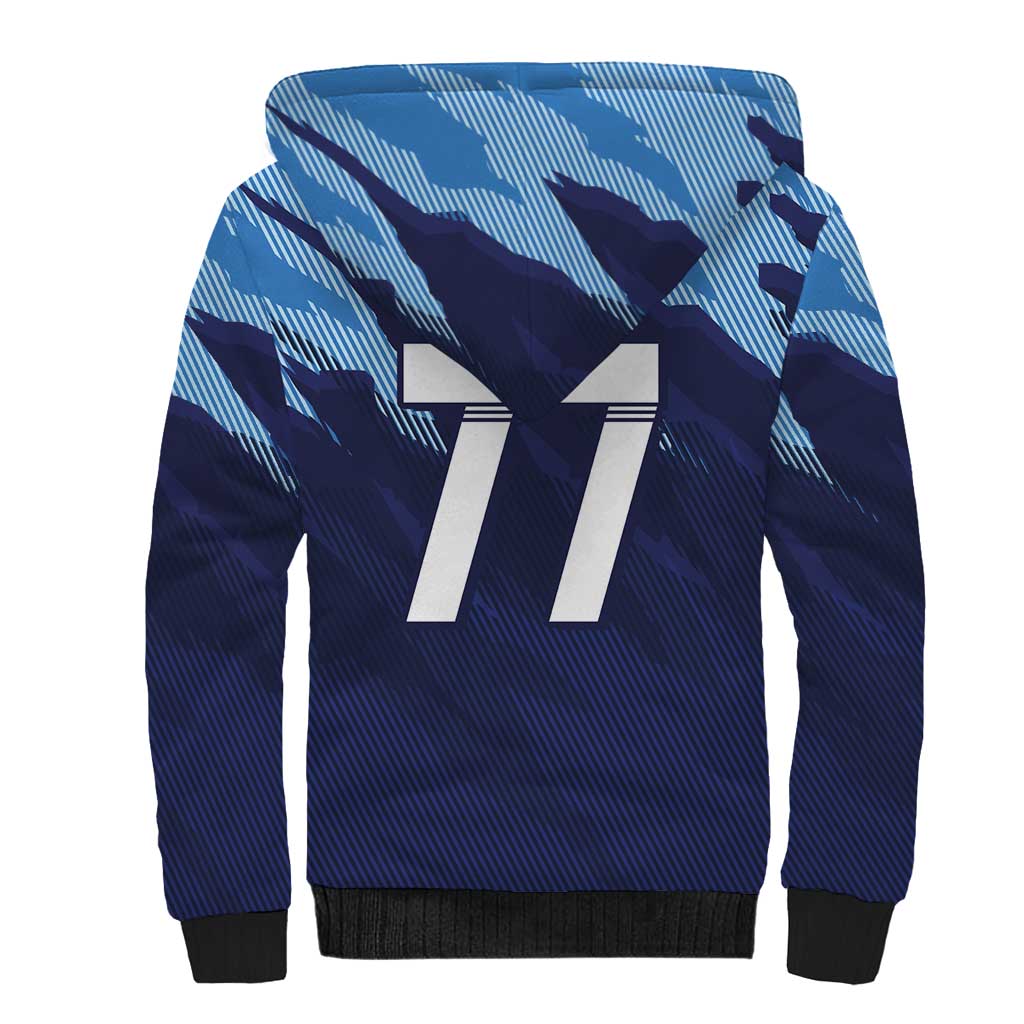 Custom Slovenia Sport Fan Jersey Sherpa Hoodie Broken Ice Style Patterns - Wonder Print Shop