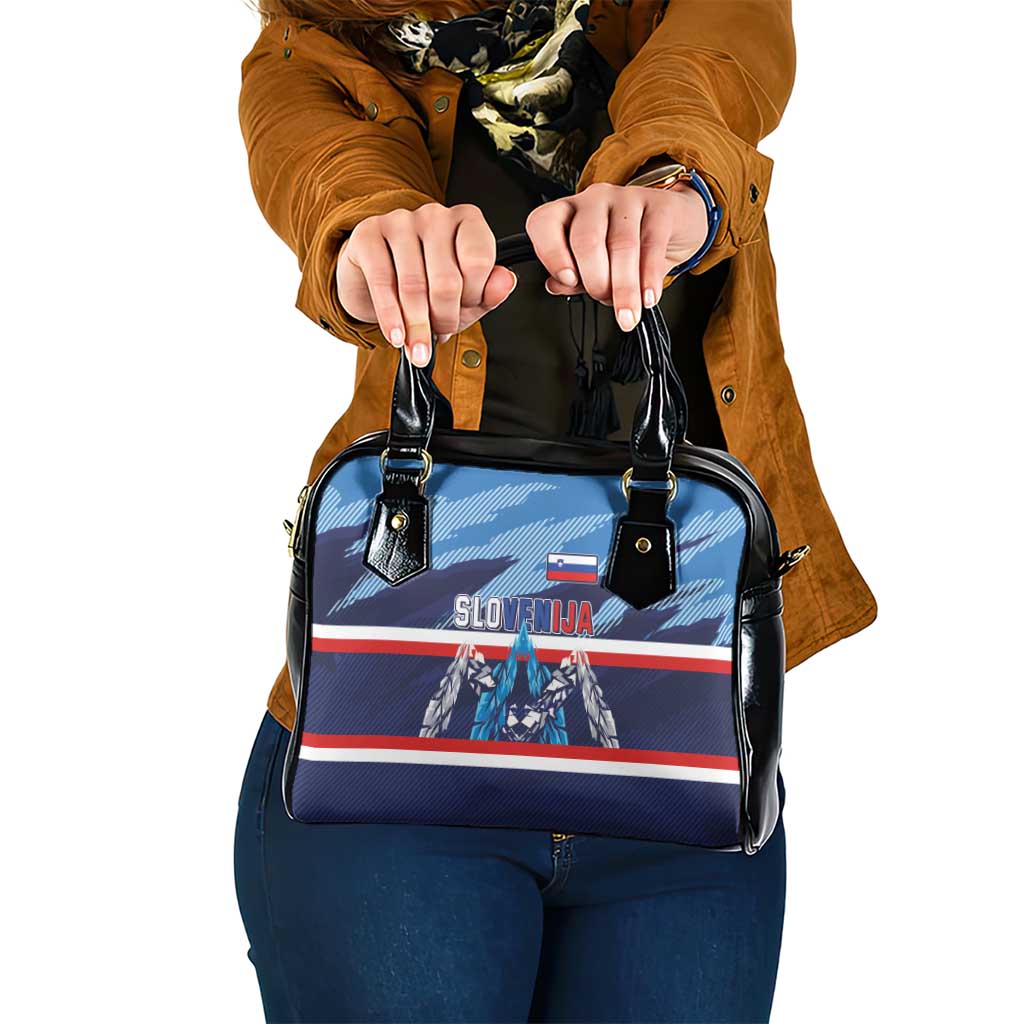 Slovenia Sport Fan Jersey Shoulder Handbag Broken Ice Style Patterns - Wonder Print Shop