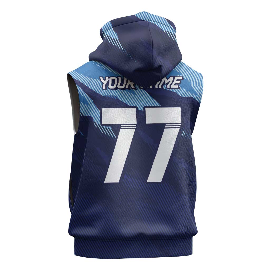 Custom Slovenia Sport Fan Jersey Sleeveless Hoodie Broken Ice Style Patterns - Wonder Print Shop