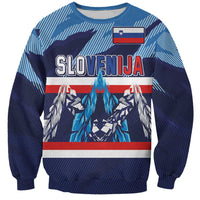 Custom Slovenia Sport Fan Jersey Sweatshirt Broken Ice Style Patterns - Wonder Print Shop