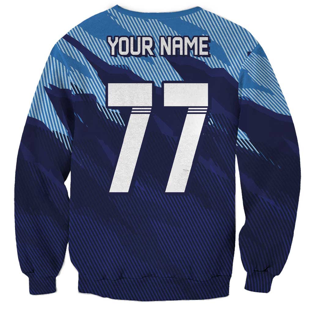 Custom Slovenia Sport Fan Jersey Sweatshirt Broken Ice Style Patterns - Wonder Print Shop