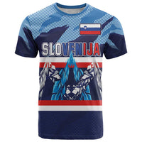 Custom Slovenia Sport Fan Jersey T Shirt Broken Ice Style Patterns - Wonder Print Shop
