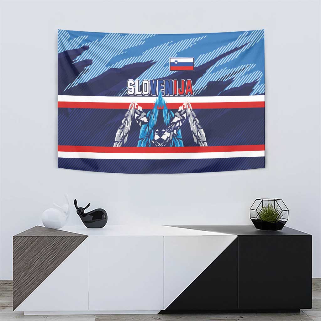Slovenia Sport Fan Jersey Tapestry Broken Ice Style Patterns - Wonder Print Shop