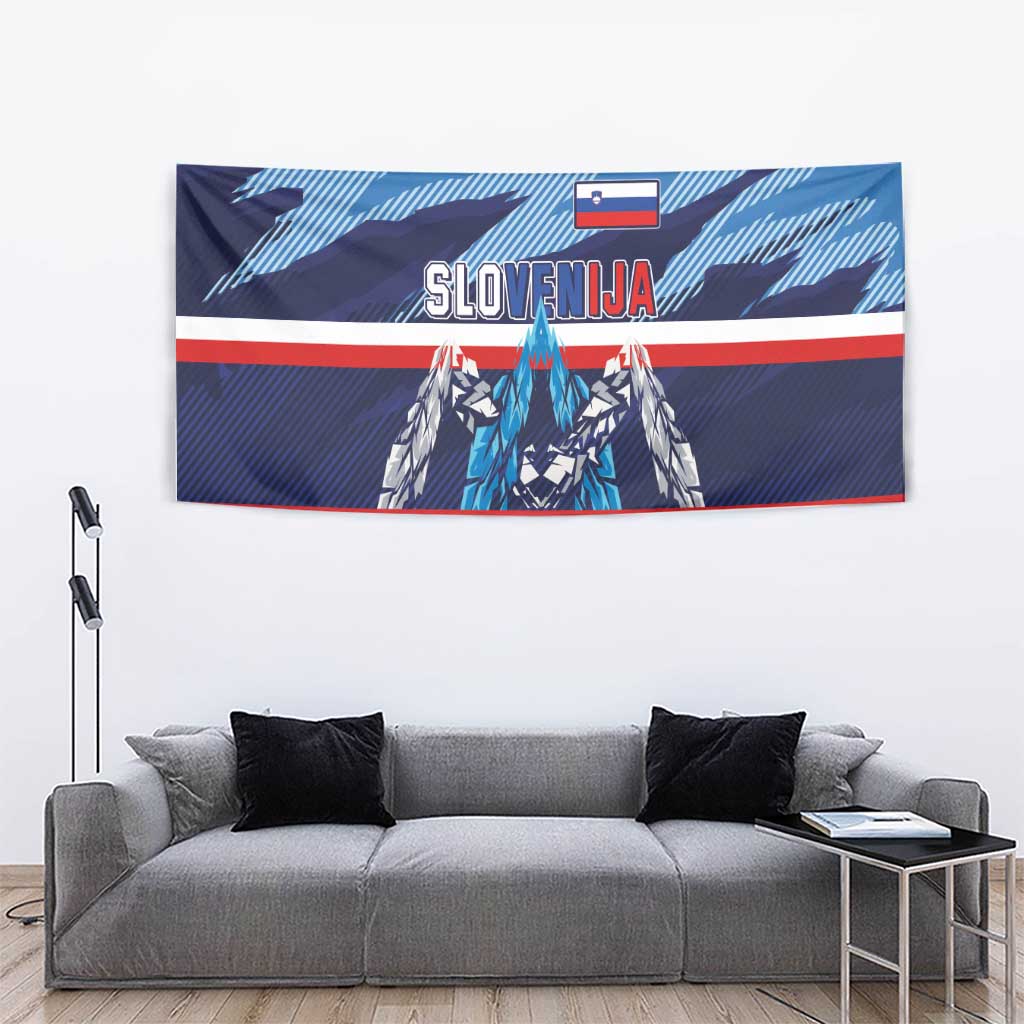 Slovenia Sport Fan Jersey Tapestry Broken Ice Style Patterns - Wonder Print Shop