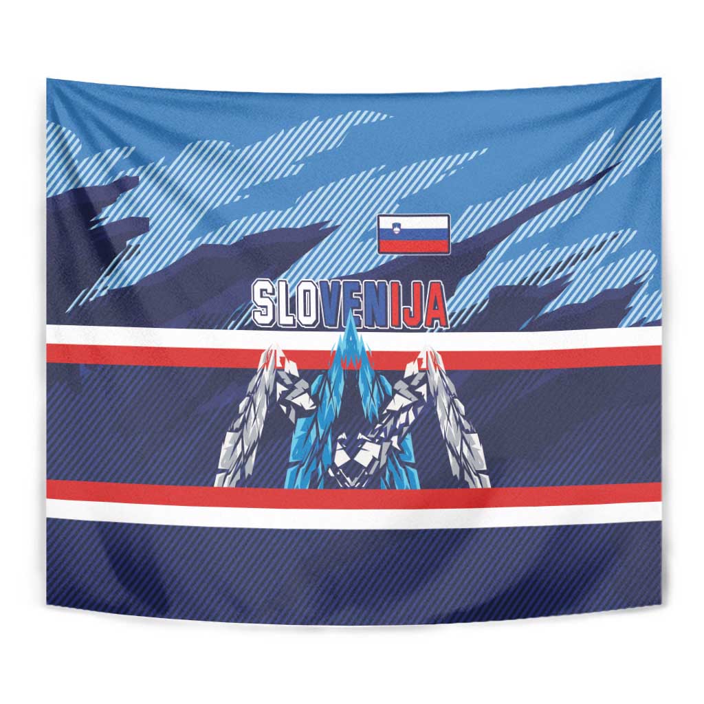 Slovenia Sport Fan Jersey Tapestry Broken Ice Style Patterns - Wonder Print Shop