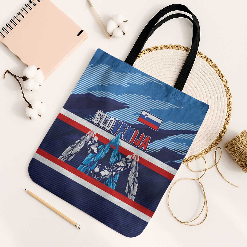 Slovenia Sport Fan Jersey Tote Bag Broken Ice Style Patterns - Wonder Print Shop