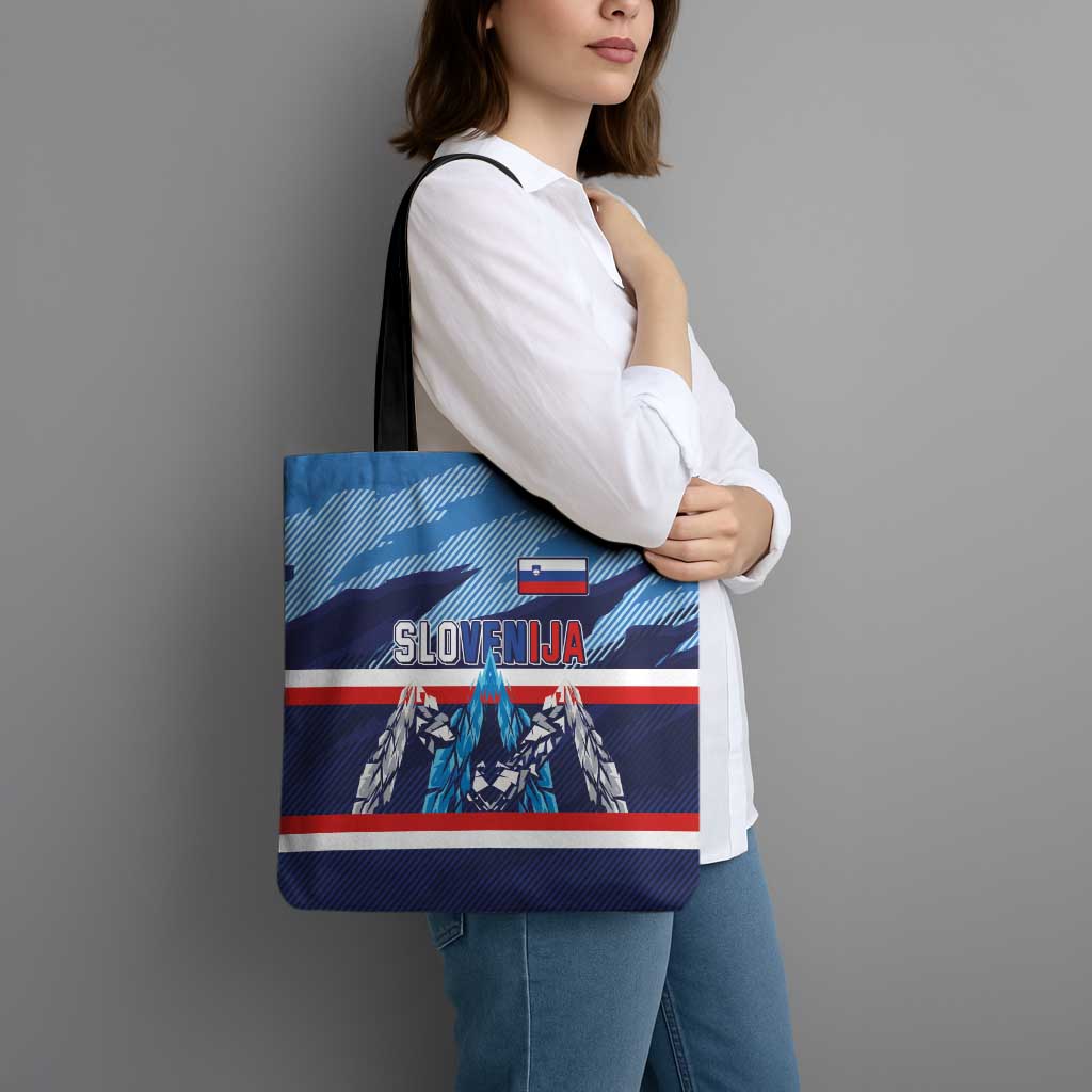 Slovenia Sport Fan Jersey Tote Bag Broken Ice Style Patterns - Wonder Print Shop