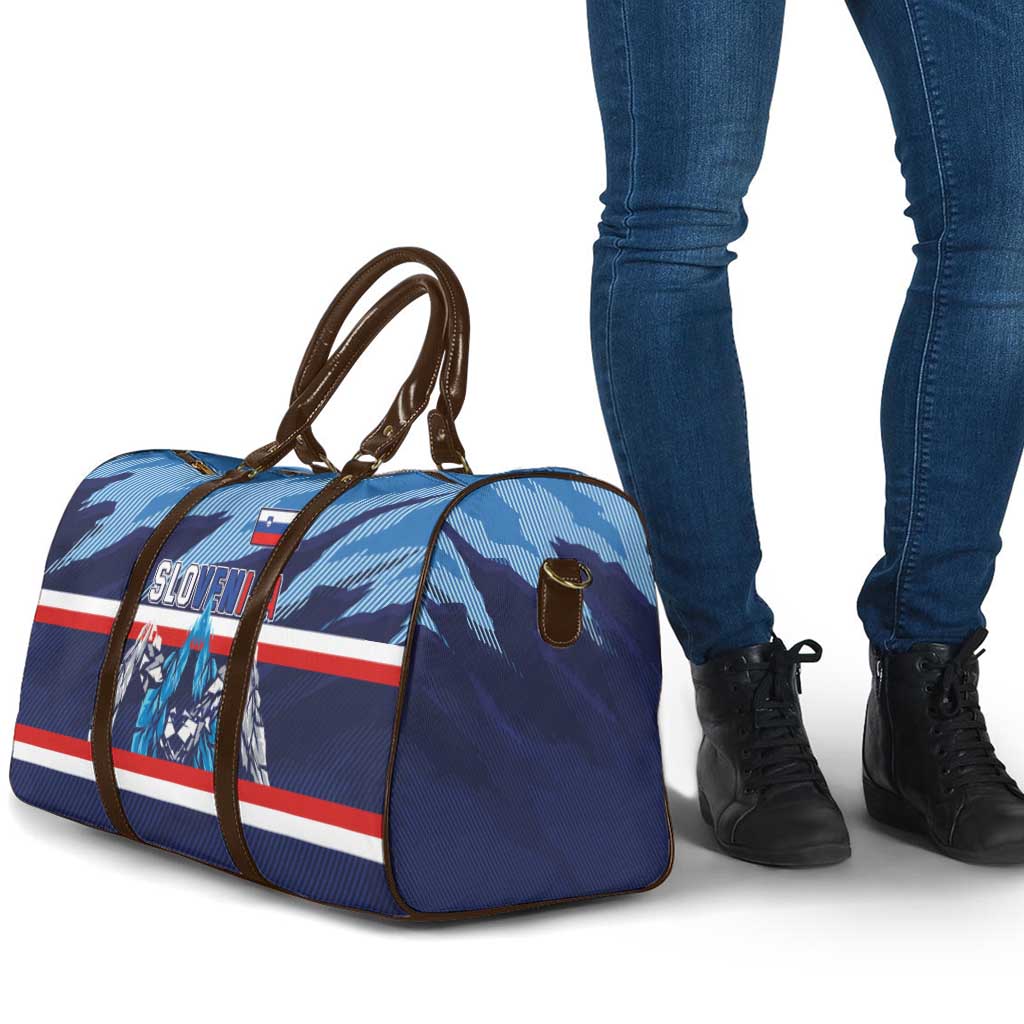 Slovenia Sport Fan Jersey Travel Bag Broken Ice Style Patterns - Wonder Print Shop