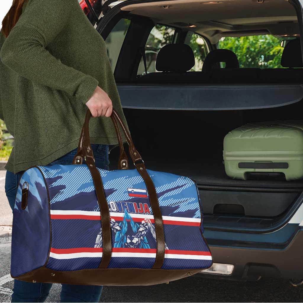 Slovenia Sport Fan Jersey Travel Bag Broken Ice Style Patterns - Wonder Print Shop